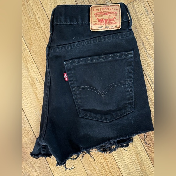 Levi’s black Jean shorts size 29 - Picture 7 of 8